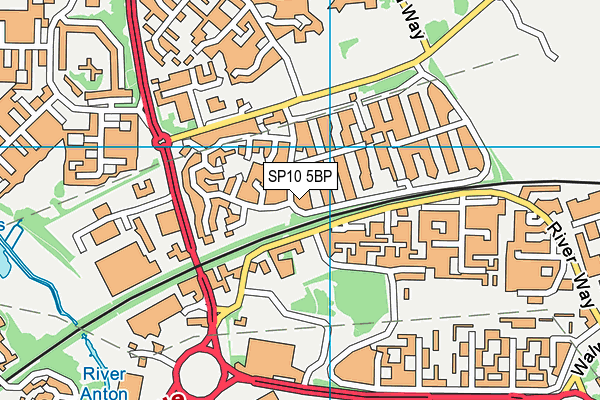 SP10 5BP map - OS VectorMap District (Ordnance Survey)