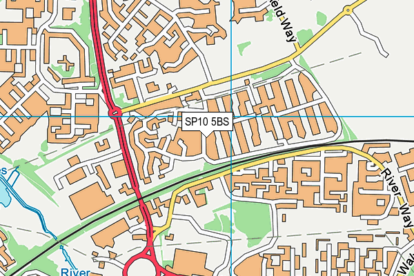 SP10 5BS map - OS VectorMap District (Ordnance Survey)