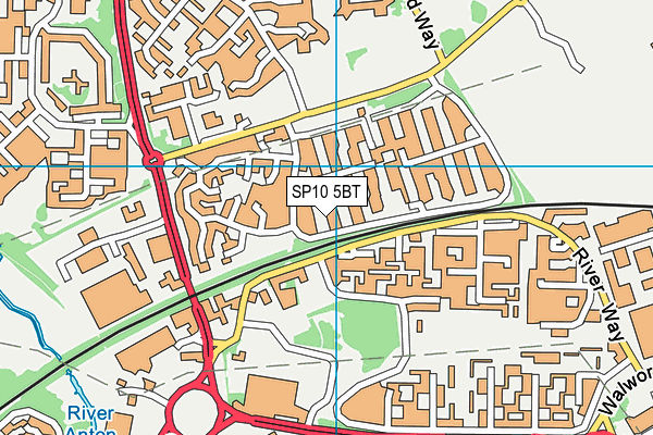 SP10 5BT map - OS VectorMap District (Ordnance Survey)