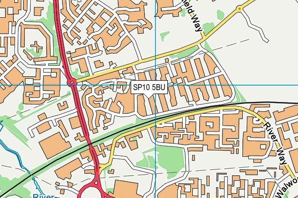 SP10 5BU map - OS VectorMap District (Ordnance Survey)