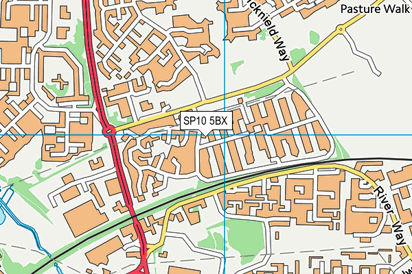 SP10 5BX map - OS VectorMap District (Ordnance Survey)