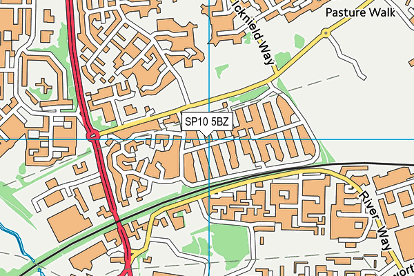 SP10 5BZ map - OS VectorMap District (Ordnance Survey)