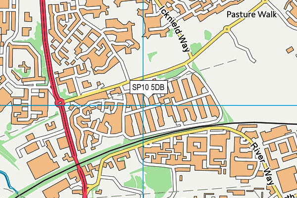 SP10 5DB map - OS VectorMap District (Ordnance Survey)