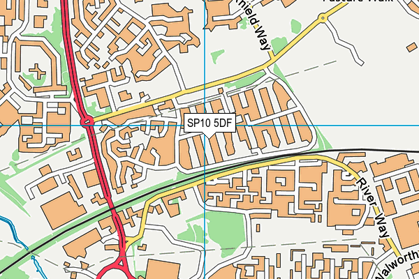 SP10 5DF map - OS VectorMap District (Ordnance Survey)