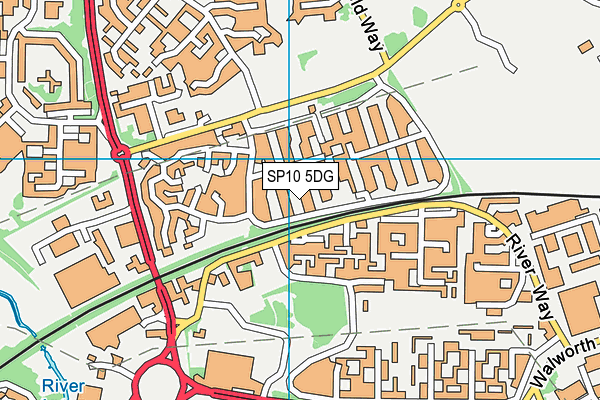 SP10 5DG map - OS VectorMap District (Ordnance Survey)