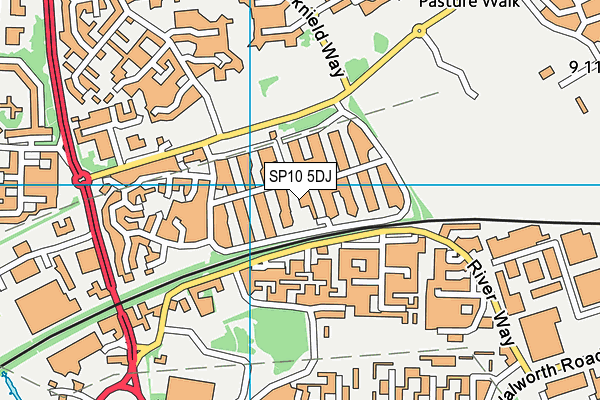 SP10 5DJ map - OS VectorMap District (Ordnance Survey)