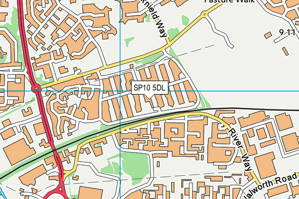 SP10 5DL map - OS VectorMap District (Ordnance Survey)