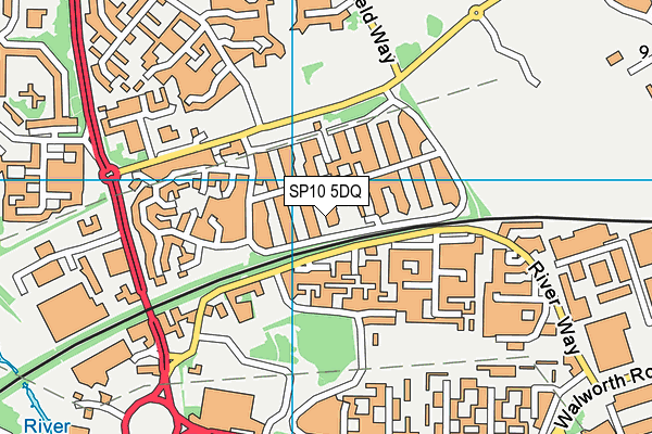 SP10 5DQ map - OS VectorMap District (Ordnance Survey)
