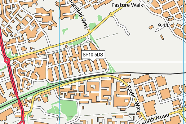 SP10 5DS map - OS VectorMap District (Ordnance Survey)