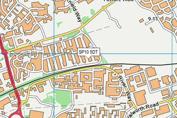 SP10 5DT map - OS VectorMap District (Ordnance Survey)