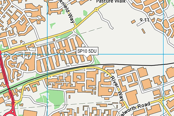 SP10 5DU map - OS VectorMap District (Ordnance Survey)