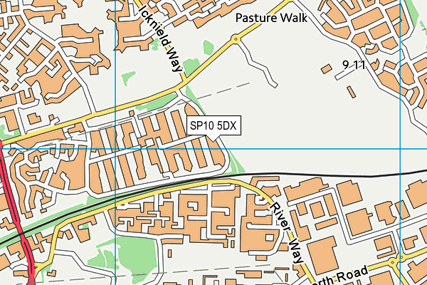 SP10 5DX map - OS VectorMap District (Ordnance Survey)