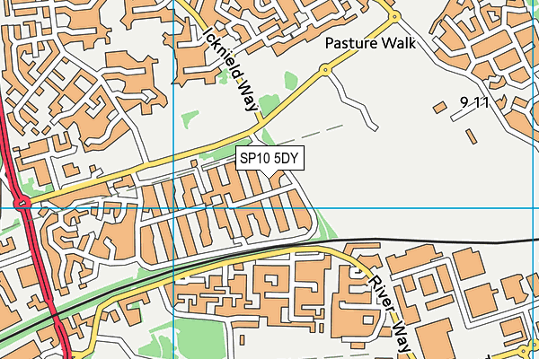 SP10 5DY map - OS VectorMap District (Ordnance Survey)