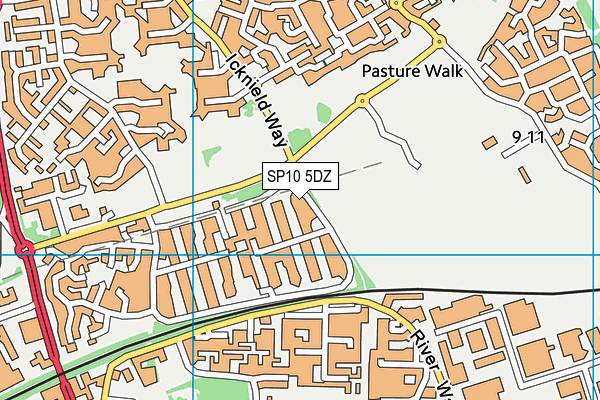 SP10 5DZ map - OS VectorMap District (Ordnance Survey)