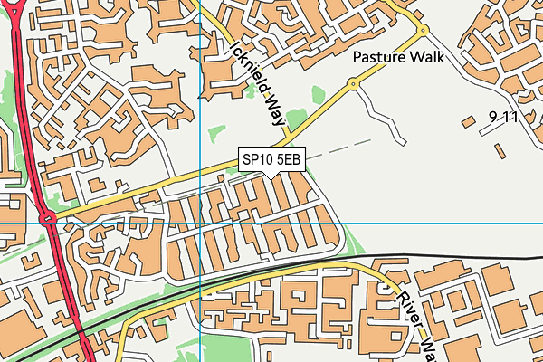 SP10 5EB map - OS VectorMap District (Ordnance Survey)