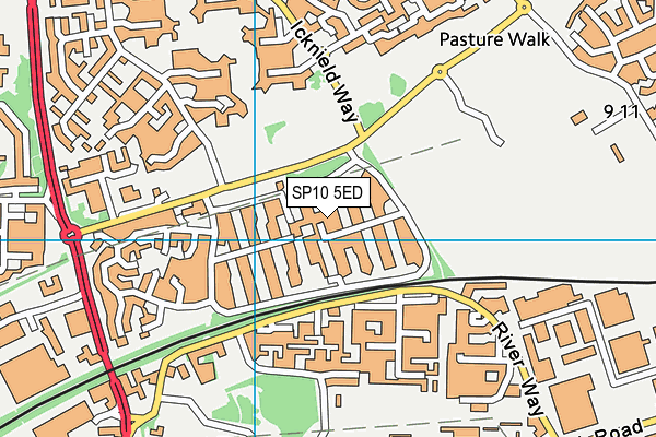 SP10 5ED map - OS VectorMap District (Ordnance Survey)