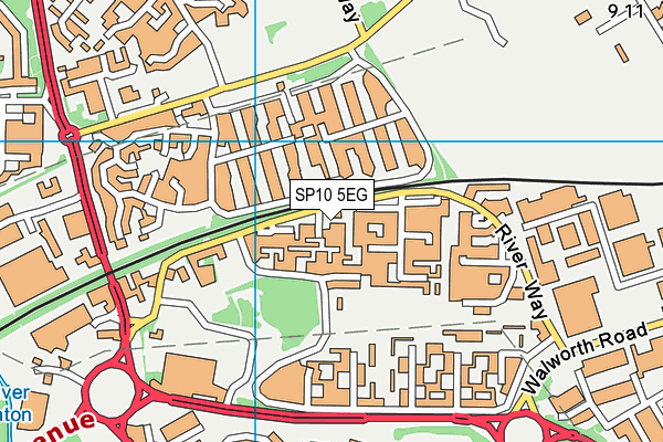 SP10 5EG map - OS VectorMap District (Ordnance Survey)