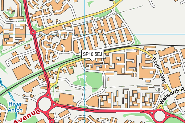 SP10 5EJ map - OS VectorMap District (Ordnance Survey)