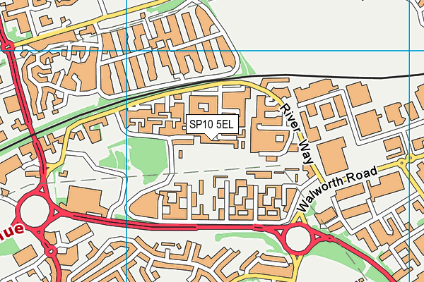 SP10 5EL map - OS VectorMap District (Ordnance Survey)