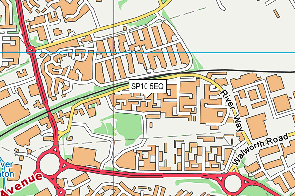 SP10 5EQ map - OS VectorMap District (Ordnance Survey)