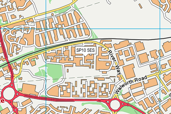 SP10 5ES map - OS VectorMap District (Ordnance Survey)