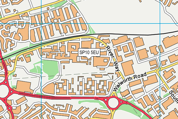 SP10 5EU map - OS VectorMap District (Ordnance Survey)