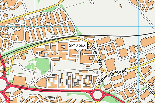 SP10 5EX map - OS VectorMap District (Ordnance Survey)