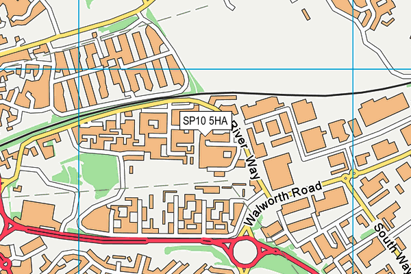 SP10 5HA map - OS VectorMap District (Ordnance Survey)