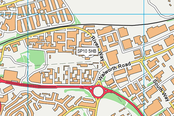SP10 5HB map - OS VectorMap District (Ordnance Survey)