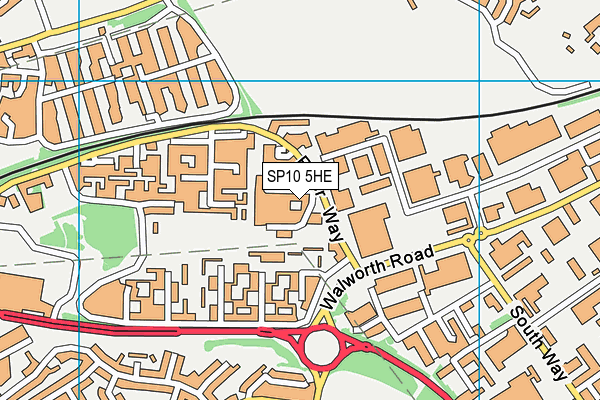 SP10 5HE map - OS VectorMap District (Ordnance Survey)