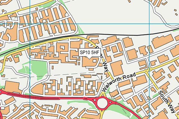 SP10 5HF map - OS VectorMap District (Ordnance Survey)