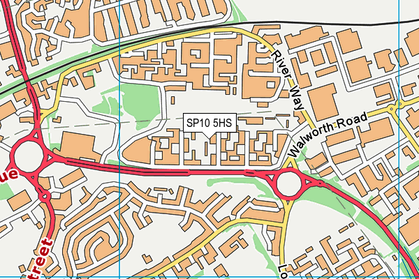 SP10 5HS map - OS VectorMap District (Ordnance Survey)