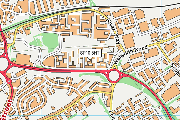 SP10 5HT map - OS VectorMap District (Ordnance Survey)