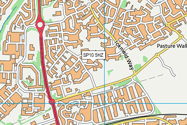 SP10 5HZ map - OS VectorMap District (Ordnance Survey)