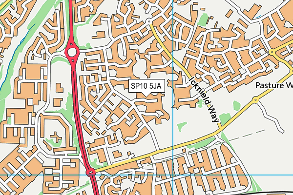 SP10 5JA map - OS VectorMap District (Ordnance Survey)