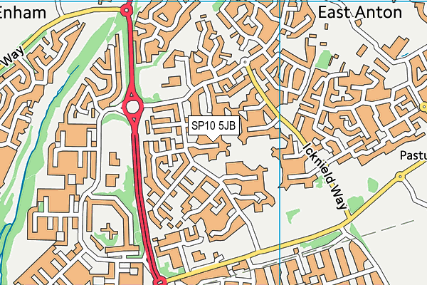 SP10 5JB map - OS VectorMap District (Ordnance Survey)