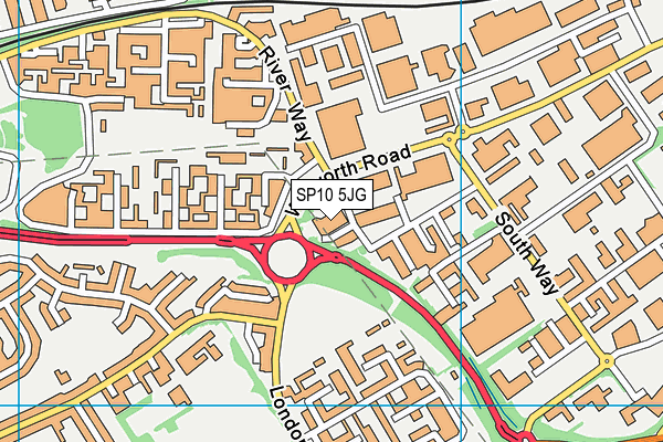 SP10 5JG map - OS VectorMap District (Ordnance Survey)