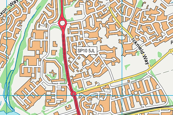 SP10 5JL map - OS VectorMap District (Ordnance Survey)