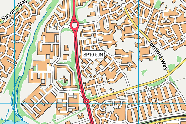 SP10 5JN map - OS VectorMap District (Ordnance Survey)