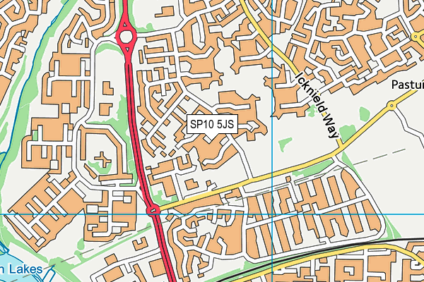 SP10 5JS map - OS VectorMap District (Ordnance Survey)