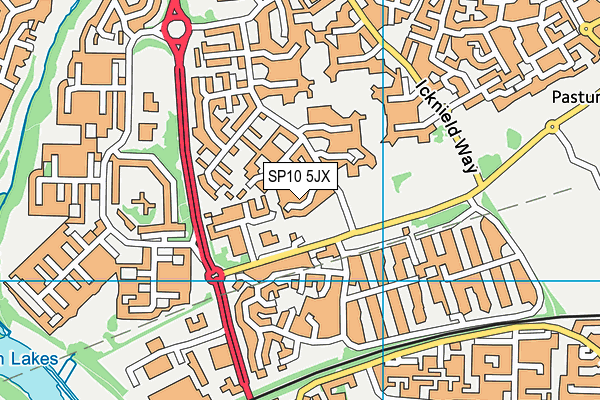 SP10 5JX map - OS VectorMap District (Ordnance Survey)