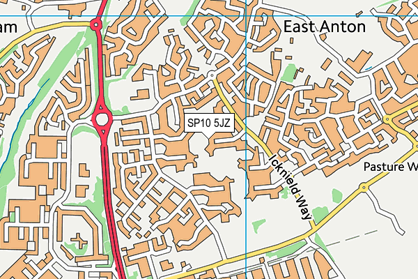 SP10 5JZ map - OS VectorMap District (Ordnance Survey)