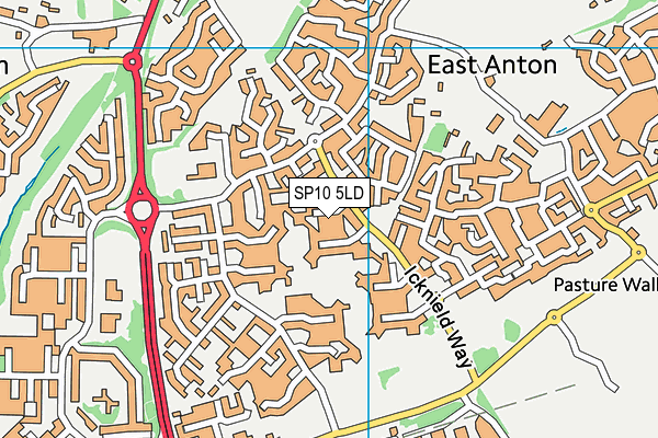 SP10 5LD map - OS VectorMap District (Ordnance Survey)
