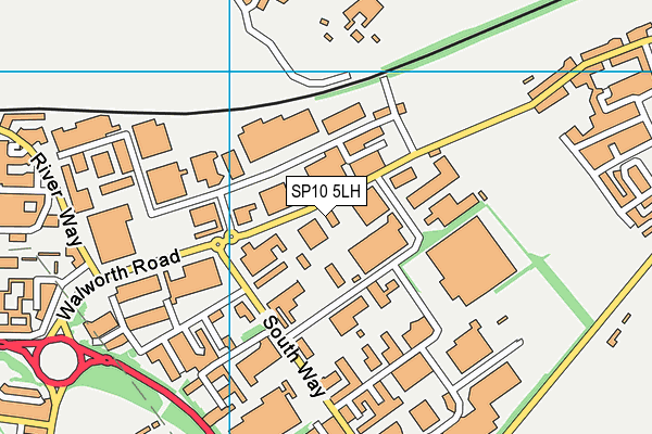 SP10 5LH map - OS VectorMap District (Ordnance Survey)