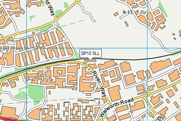 SP10 5LL map - OS VectorMap District (Ordnance Survey)