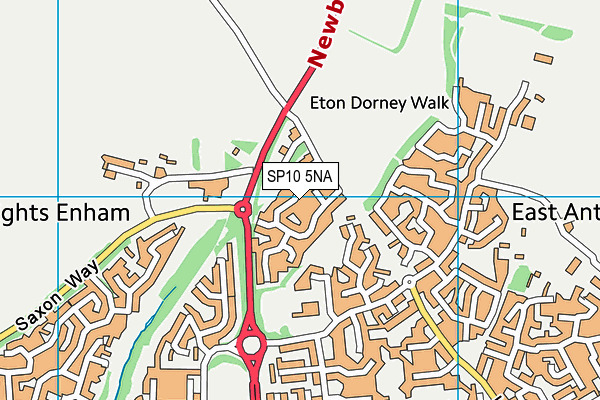 SP10 5NA map - OS VectorMap District (Ordnance Survey)