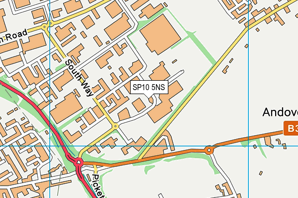 SP10 5NS map - OS VectorMap District (Ordnance Survey)