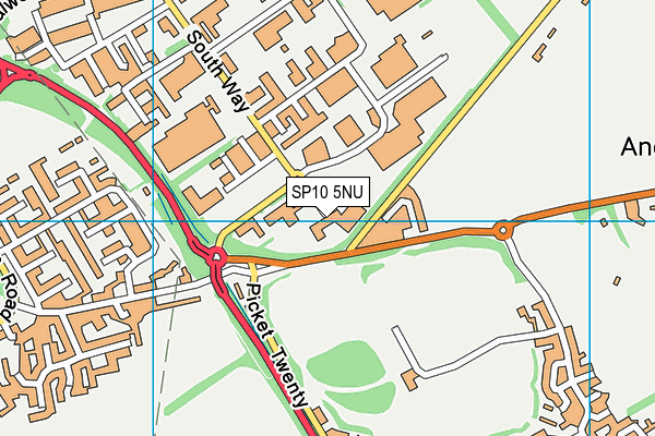 SP10 5NU map - OS VectorMap District (Ordnance Survey)