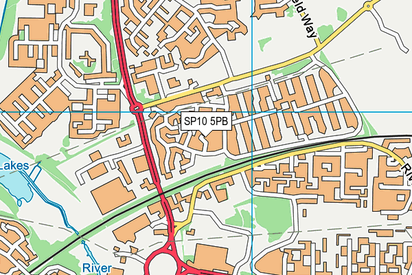 SP10 5PB map - OS VectorMap District (Ordnance Survey)