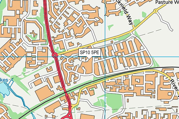SP10 5PE map - OS VectorMap District (Ordnance Survey)
